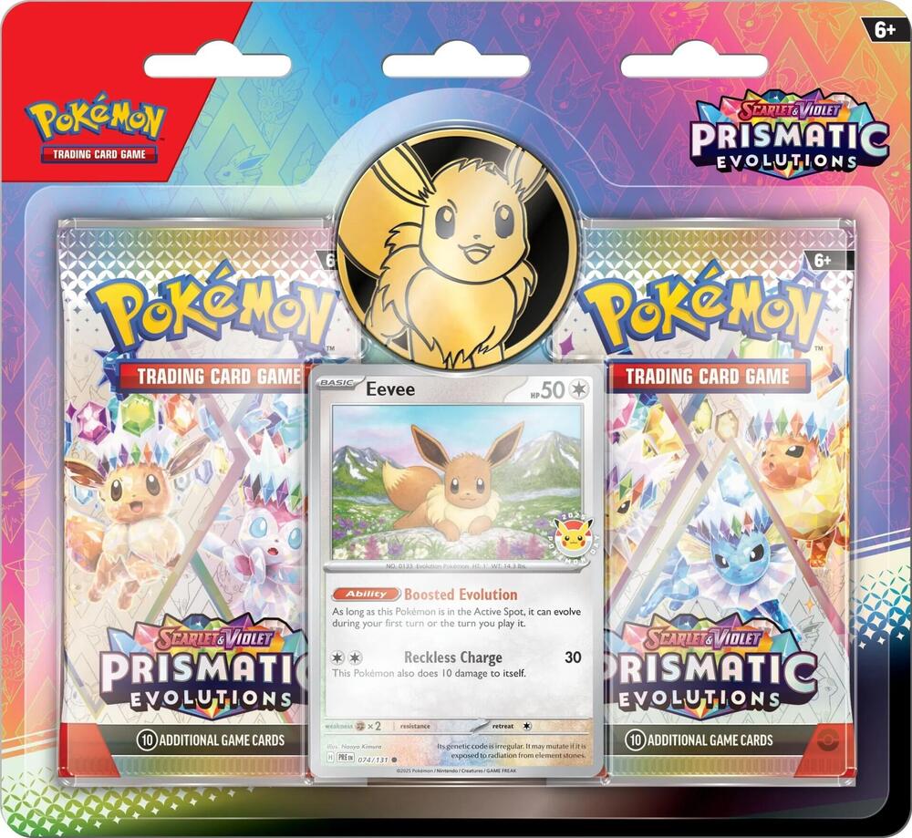 2 Pack Blister from Prismatic Evolutions Pokémon card set